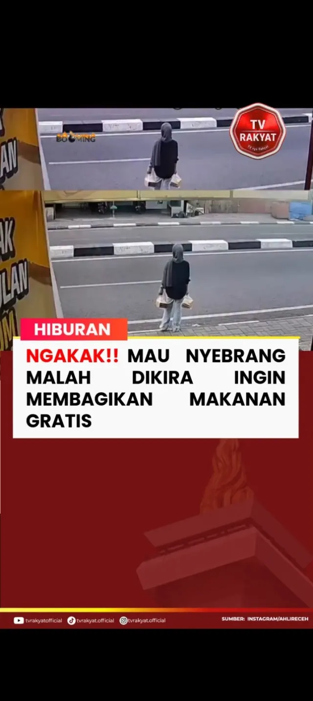 niat mau nyebrang, eh malah disangka mau berbagi!😂 — News