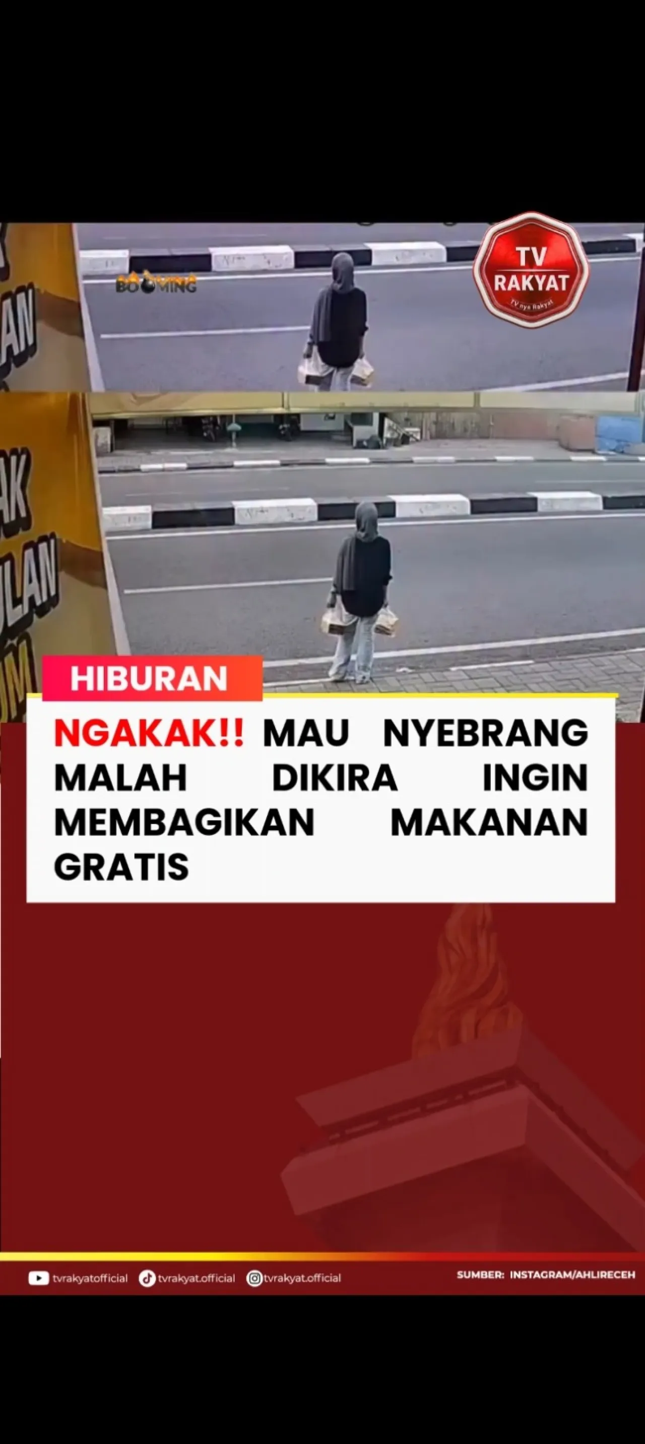 niat mau nyebrang, eh malah disangka mau berbagi!😂 — News